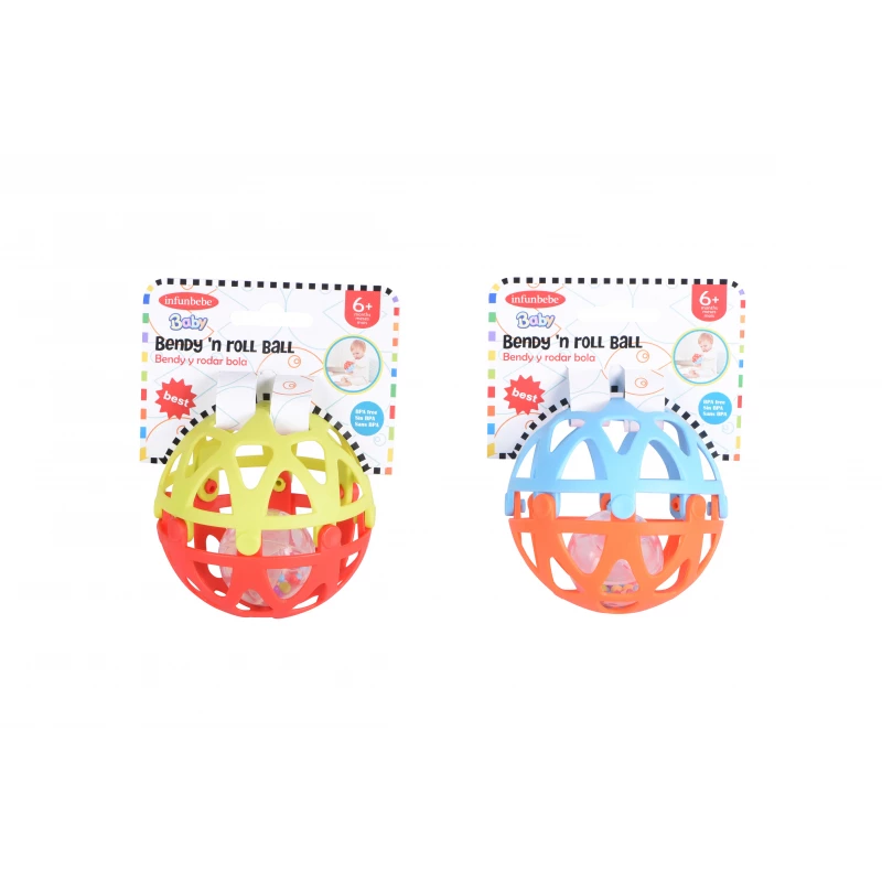 Infunbebe Soft Baby Ball Rattle Toy - 6+ Months - infunbebe