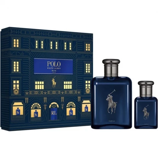 مجموعة هدايا Ralph Lauren Polo Blue Parfum - 125 مل و 40 مل مجموعة هدايا Ralph Lauren Polo Blue Parfum - 125 مل و 40 مل