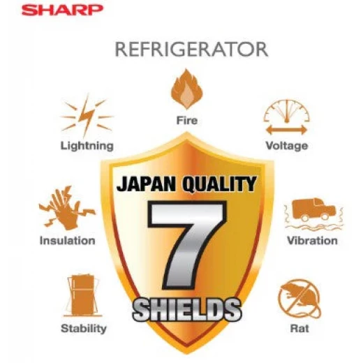 Sharp Freestanding Refrigerator with a capacity of 552 liters - Stainless Steel Color - Energy Efficiency Class A++ - Modern design provides ample space for food storage with efficient cooling that keeps everyday ingredients fresh - SHARP - Image 4