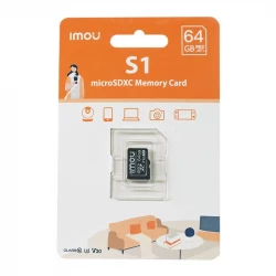 بطاقة ذاكرة Imou 64GB MicroSD - UHS-I، نقل بيانات سريع للأجهزة