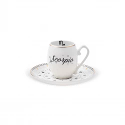 Karaca Scorpio Coffee Cup 90ml - Black Porcelain Espresso Cup