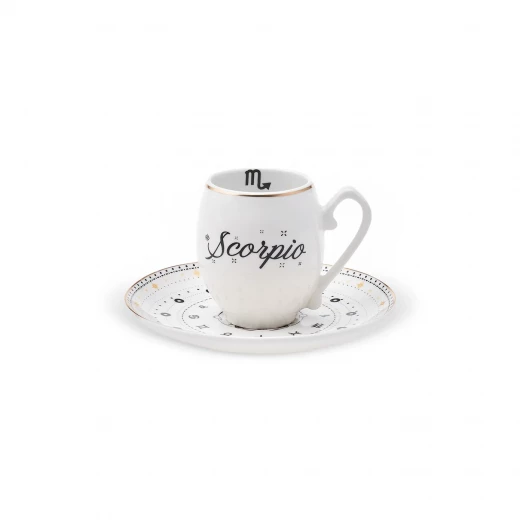 Karaca Scorpio Coffee Cup 90ml - Black Porcelain Espresso Cup Karaca Scorpio Coffee Cup 90ml - Black Porcelain Espresso Cup