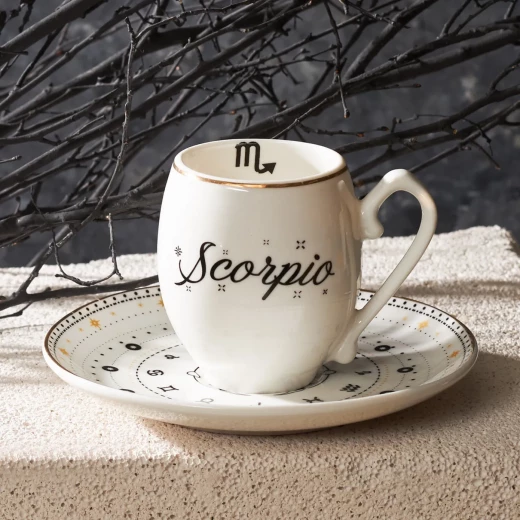 Karaca Scorpio Coffee Cup 90ml - Black Porcelain Espresso Cup - karaca - Image 2