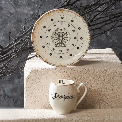 Karaca Scorpio Coffee Cup 90ml - Black Porcelain Espresso Cup - karaca - Image 3