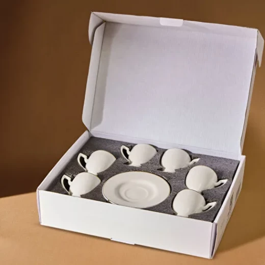 Karaca Boyoz 6-Piece Coffee Cup Set 85ml - Porcelain Cups - karaca - Image 5