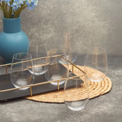 Karaca KRS Jade 6-Piece Glass Set 500ml Transparent - Kitchenware