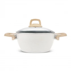 Karaca x Refika Swiss Crystal 24 cm Creamy Non-Stick Deep Pan