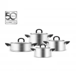طقم أواني طهي من الفولاذ المقاوم للصدأ Karaca Tokyo PowerSteel 316+ مكون من 8 قطع - كراجا