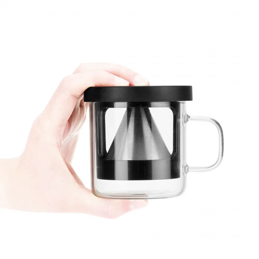 Karaca Brewy Coffe Borosilikat Cam Dripper Kupa 300 ml - karaca - Image 4