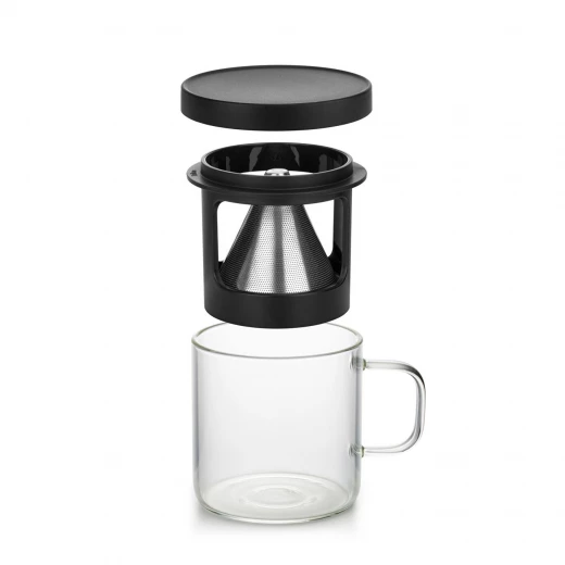 Karaca Brewy Coffe Borosilikat Cam Dripper Kupa 300 ml - karaca - Image 8