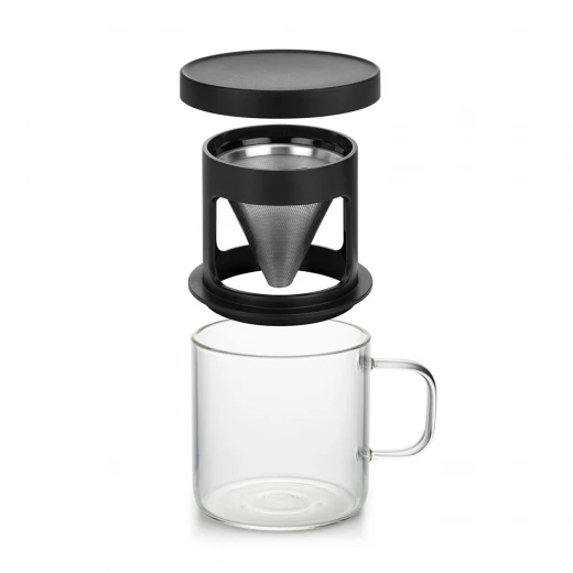 Karaca Brewy Coffe Borosilikat Cam Dripper Kupa 300 ml - karaca - Image 3
