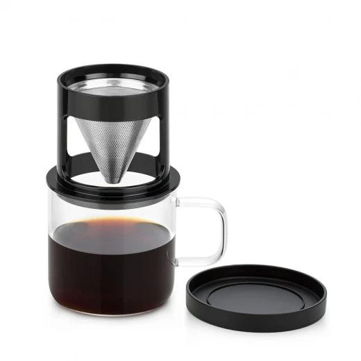 Karaca Brewy Coffe Borosilikat Cam Dripper Kupa 300 ml - karaca - Image 9