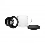 Karaca Brewy Coffe Borosilikat Cam Dripper Kupa 300 ml - karaca