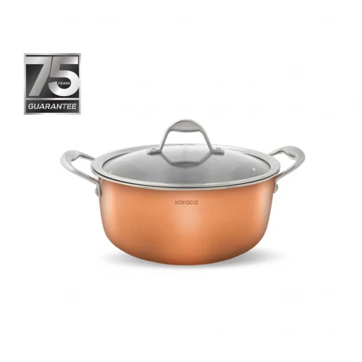 Karaca 3Ply PowerSteel Copper Stockpot 2.6L with Lid Karaca 3Ply PowerSteel Copper Stockpot 2.6L with Lid