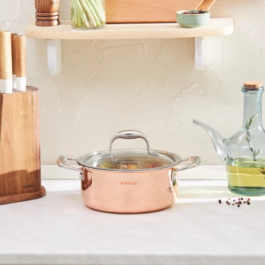 Karaca 3Ply PowerSteel Copper Stockpot 2.6L with Lid - karaca - Image 3