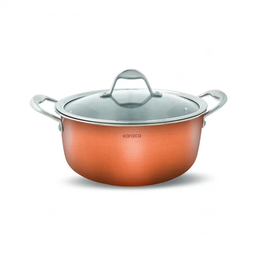 Karaca Powersteel 3Ply Copper 24 cm Steel Saucepan - karaca - Image 2