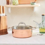 Karaca Powersteel 3Ply Copper 24 cm Steel Saucepan - karaca