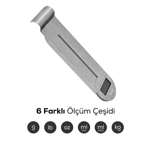 ميزان مطبخ رقمي كاراجا غاسترو سكيل 1001، 5 كجم، اينوكس - كراجا - Image 3