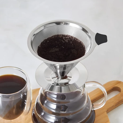 فلتر قهوة مخروطي من كاراجا - معدن - متين وسهل الاستخدام - كراجا - Image 7