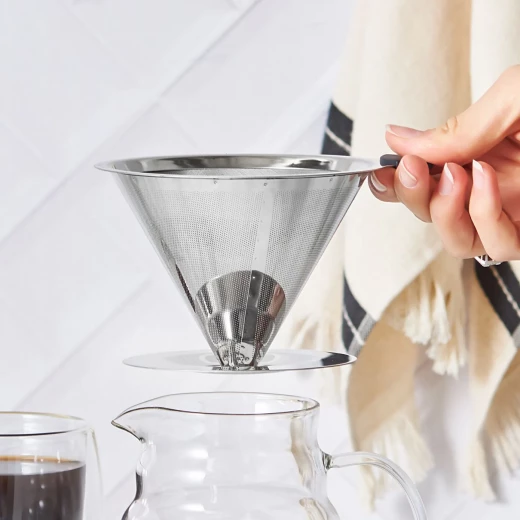 فلتر قهوة مخروطي من كاراجا - معدن - متين وسهل الاستخدام - كراجا - Image 6