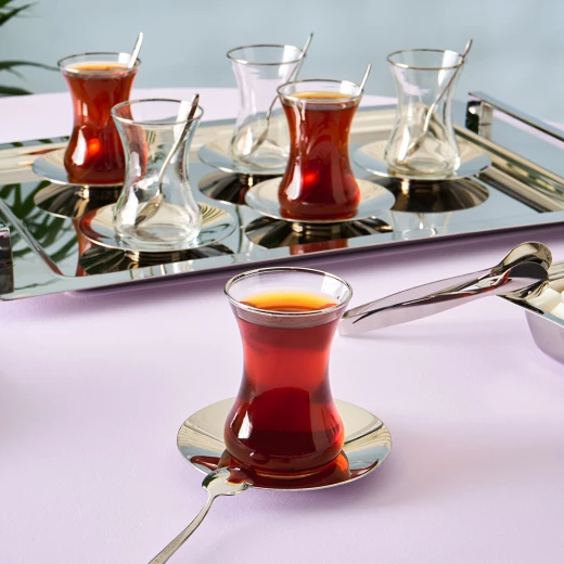 طقم شاي كاراجا جامي 40 قطعة - 12 شخص - بلاتيني - كراجا - Image 4