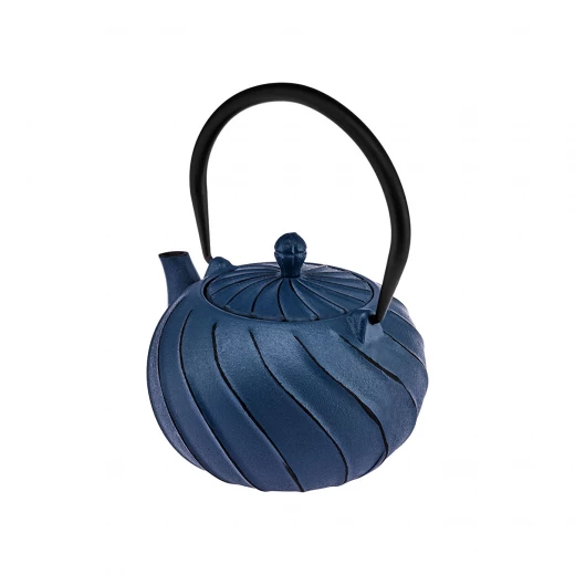 إبريق شاي كاراجا جافيد 800 مل من الحديد الزهر - أزرق - كراجا - Image 3