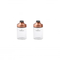 Karaca Dimple Copper Salt and Pepper Shakers Set 150ml