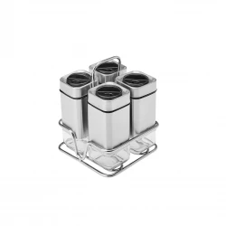Karaca Avangart 5-Piece Spice Set - Black Kitchen Organizer