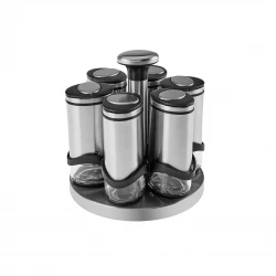 Karaca Walter Inox 6-Piece Round Spice Set
