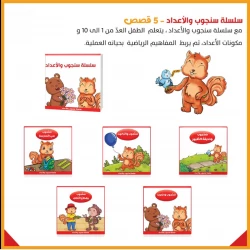 مغامرات سنجوب: تعلم العد من 1 إلى 10، وفهم مفاهيم الأعداد، وربط الرياضيات بالحياة اليومية