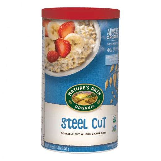 Nature’s Path Steel Cut Oatmeal, Healthy, Organic & Sugar Free, Gluten-Free 850g Nature’s Path Steel Cut Oatmeal, Healthy, Organic & Sugar Free, Gluten-Free 850g