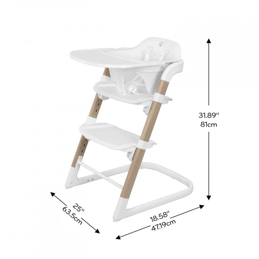كرسي طعام Evenflo RightSeat 3 في 1 - أبيض/سيج - قابل للتعديل وآمن - ايفين فلو - Image 9