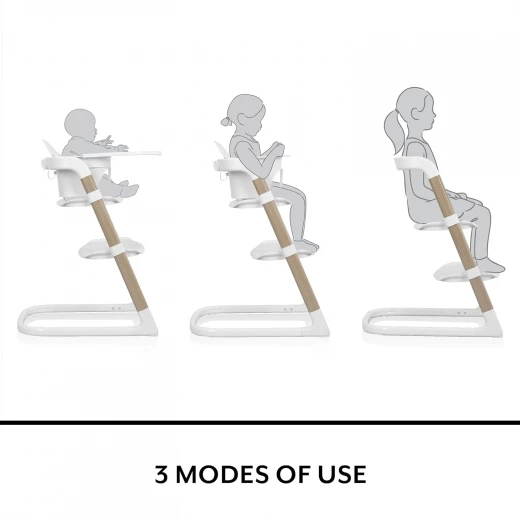 كرسي طعام Evenflo RightSeat 3 في 1 - أبيض/سيج - قابل للتعديل وآمن - ايفين فلو - Image 5