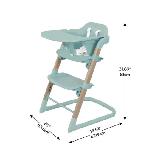 كرسي طعام متعدد المراحل من Evenflo RightSeat - أخضر عشبي - سهل التنظيف - ايفين فلو - Image 6