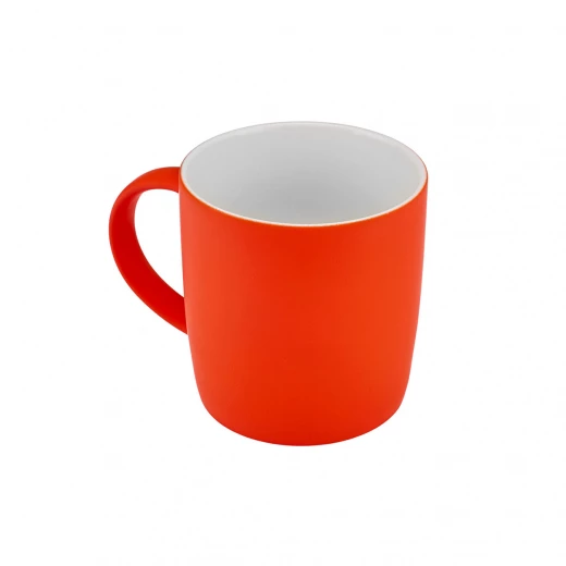 Karaca Soft Touch Orange Mug 350ml - Modern Bone China Cup - karaca - Image 2