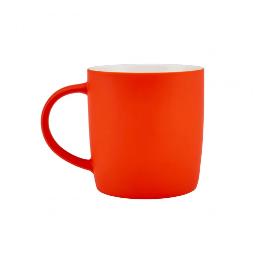 Karaca Soft Touch Orange Mug 350ml - Modern Bone China Cup Karaca Soft Touch Orange Mug 350ml - Modern Bone China Cup