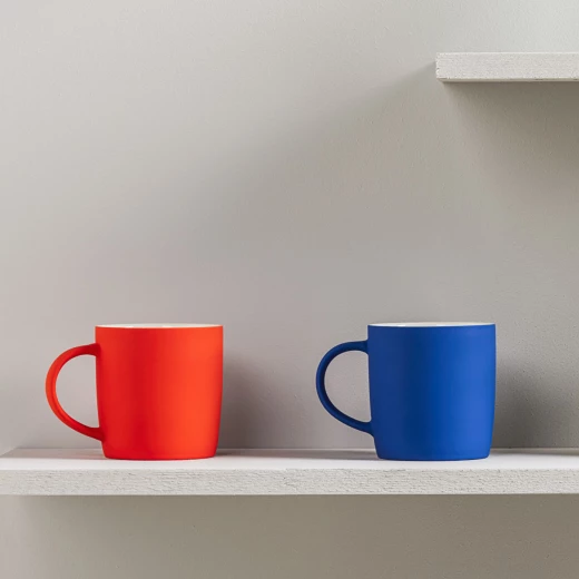 Karaca Soft Touch Orange Mug 350ml - Modern Bone China Cup - karaca - Image 3