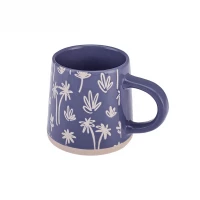 Karaca Palm Mug 380 ml Multicolor Stoneware Coffee Cup