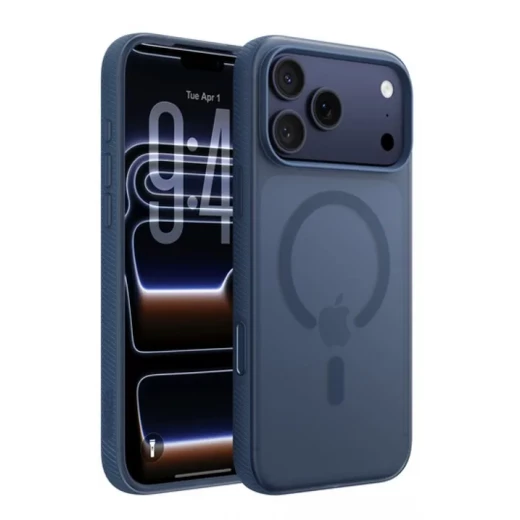جراب Belkin SheerForce المقاوم للانزلاق لجهاز iPhone 17 Pro Max - أزرق كحلي جراب Belkin SheerForce المقاوم للانزلاق لجهاز iPhone 17 Pro Max - أزرق كحلي