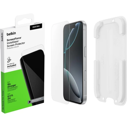 واقي شاشة Belkin مضاد للميكروبات لجهاز iPhone 17 Air - احمِ شاشتك واقي شاشة Belkin مضاد للميكروبات لجهاز iPhone 17 Air - احمِ شاشتك