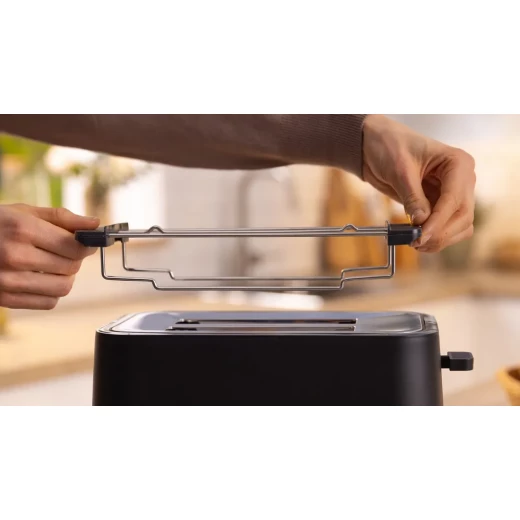 محمصة بوش MyMoment سوداء مدمجة TAT4M223 - شريحتين، تحكم متغير - بوش - Image 2