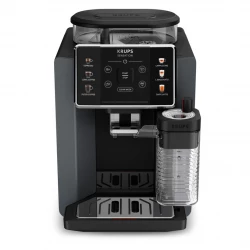 آلة قهوة أوتوماتيكية بالكامل من كروبس SENSATION – مزودة بوحدة الحليب، لون فضي/أسود، 50/60 هرتز