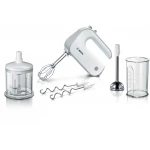 Bosch MFQ4080 Hand Mixer With Chopper, 500 Watt - White - BOSCH