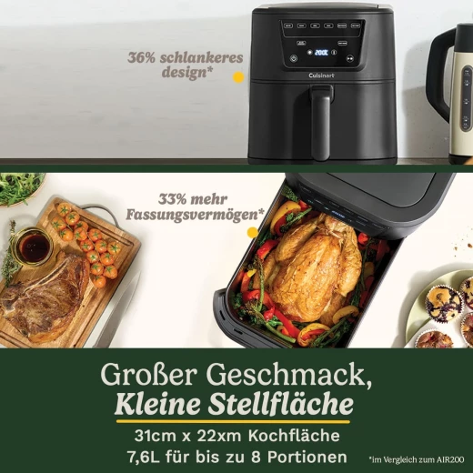 Cuisinart Compact Max Air Fryer 7.6L - Family-Sized Meals - Cuisinart - Image 6