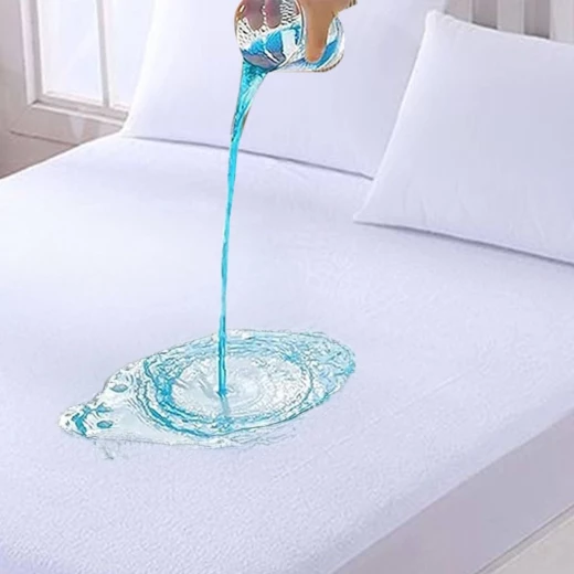 واقي مرتبة مقاوم للماء من مع حواف مطاطية 100 × 200 × 30 سم - Image 3