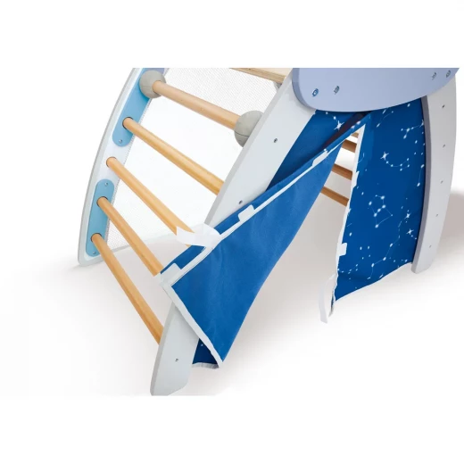 Hape 4-in-1 Climb 'n' Slide Gym Set – Multi-Activity Wooden Play Center for Active Toddlers - Hape - Image 9