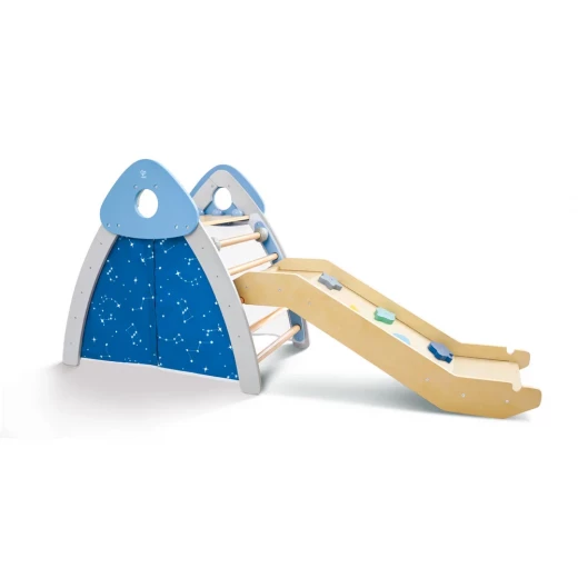 Hape 4-in-1 Climb 'n' Slide Gym Set – Multi-Activity Wooden Play Center for Active Toddlers - Hape - Image 12
