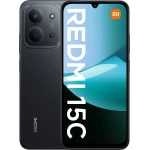 هاتف شاومي ريدمي 15C 4G LTE – شاشة 6.9 بوصة – أسود – 8GB رام / 256GB ذاكرة – كاميرا 50MP – شريحتين – مفتوح على جميع الشبكات – متوافق مع T-Mobile وTello وMint – موديل 25078RA3EL - شاومي