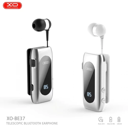 سماعة XO BE37 بلوتوث بتصميم مشبك – مع شاشة رقمية – باللون الأسود - إكس أو - Image 6