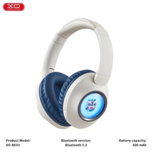 XO BE43 Foldable Stereo Wireless Headphones Blue - 30 Hour Playtime XO BE43 Foldable Stereo Wireless Headphones Blue - 30 Hour Playtime